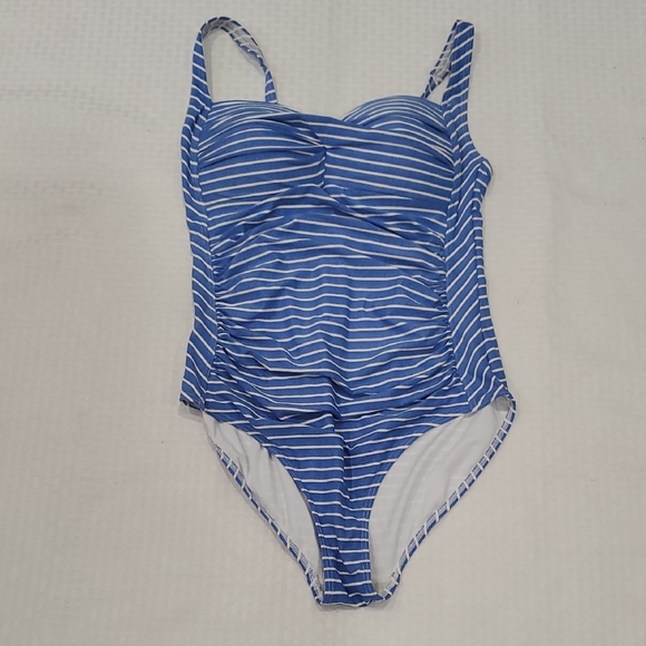 NipTuck Blue Striped One-Piece Swimsuit - Picture 4 of 13